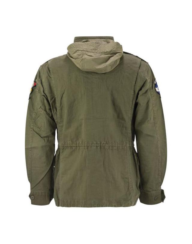 폴로 랄프로렌 [명품] 26FW 폴로 랄프로렌 로고 아이코닉 밀리터리 자켓 710961616001 OLIVE DOM 착용컷