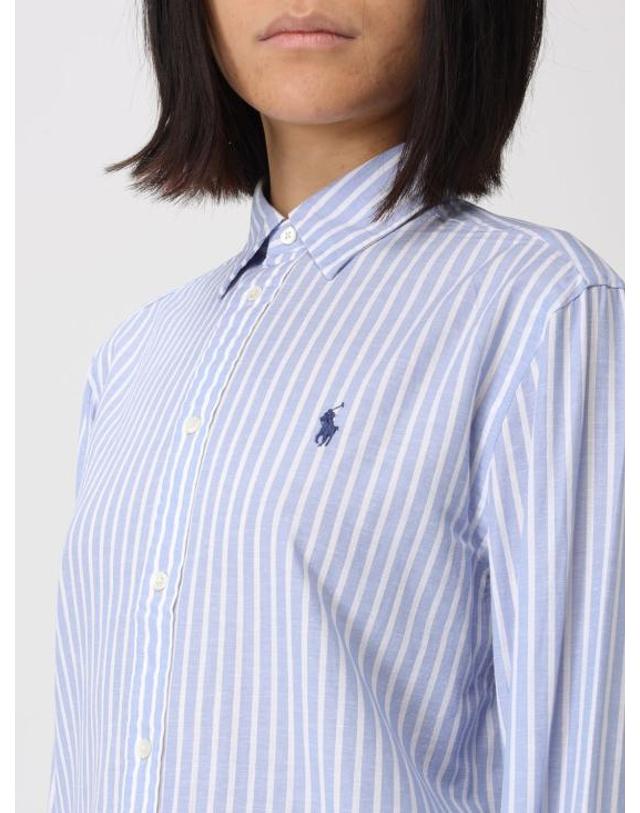 폴로 랄프로렌 [명품] 26SS 폴로 랄프로렌 셔츠 211971514503 BLUE DOM 착용컷
