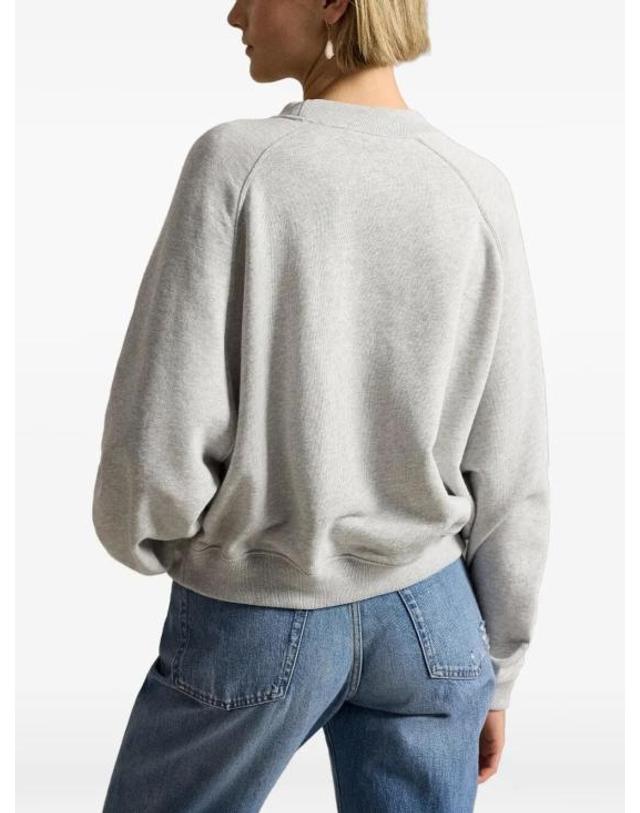 폴로 랄프로렌 [명품] 26SS 폴로 랄프로렌 긴팔 티셔츠 211A96185001 GREY DOM 착용컷