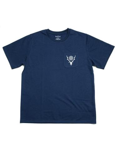 [명품] 사우스투웨스트에잇 반팔 티셔츠 QV667 D NAVY DOM