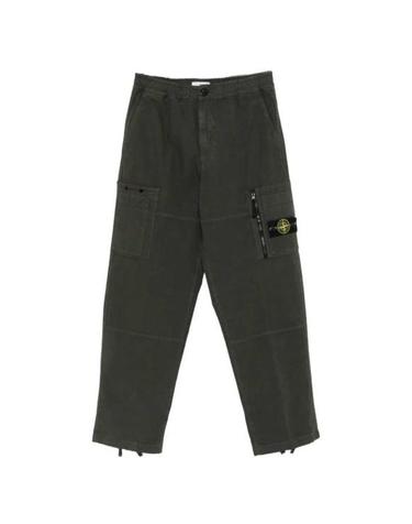 [명품] 26FW 스톤 아일랜드 와펜 로고 오가닉 코튼 립스탑 루즈핏 카고 팬츠 L2S15 3100015 S0211 V0078 COAL GREY DOM