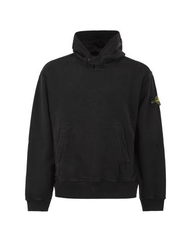 [명품] 26FW 스톤 아일랜드 브러쉬드 오가닉 코튼 플리스 오버사이즈 집업 후드 스웨트셔츠 L2S15 6100023 S0A20 V0029 BLACK DOM