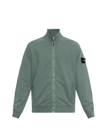 [명품] 26FW 스톤 아일랜드 브러시드 오가닉 코튼 플리스 트랙 자켓 L2S15 6100066 S0A20 V005T OCEAN GREEN DOM