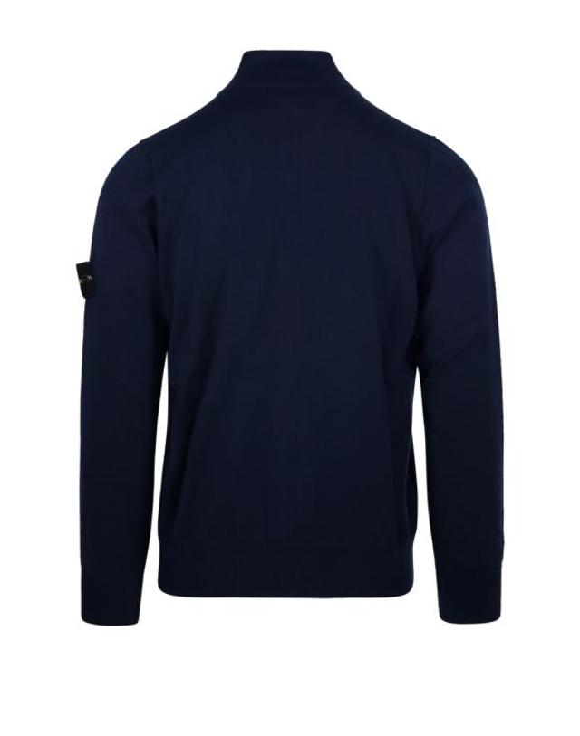 스톤아일랜드 [명품] 스톤 아일랜드 집업 니트 8015542B2V0020 NAVY BLUE DOM 착용컷
