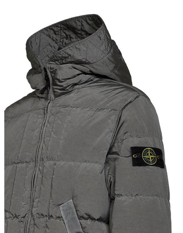스톤아일랜드 [명품] 26FW 스톤 아일랜드 나일론 메탈 에코닐 드로우코드 헴 후드 다운 자켓 나일론 메탈 에코닐 드로우코드 헴 후드 다운 자켓 L2S15 4100019 S0019 V0060 착용컷