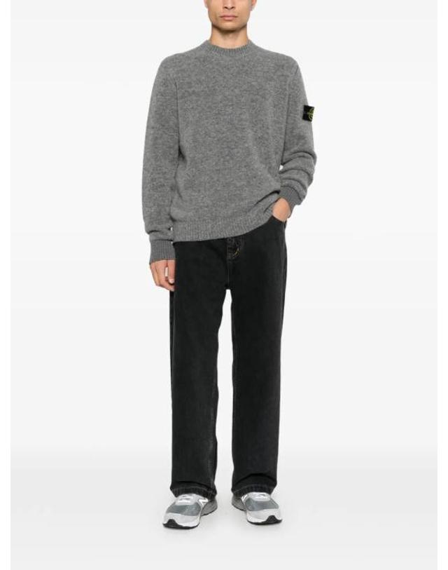스톤아일랜드 [명품] 26FW 스톤 아일랜드 스웨터 L2S15 5100050 S0N22 V0M60 GREY MELANGE DOM 착용컷