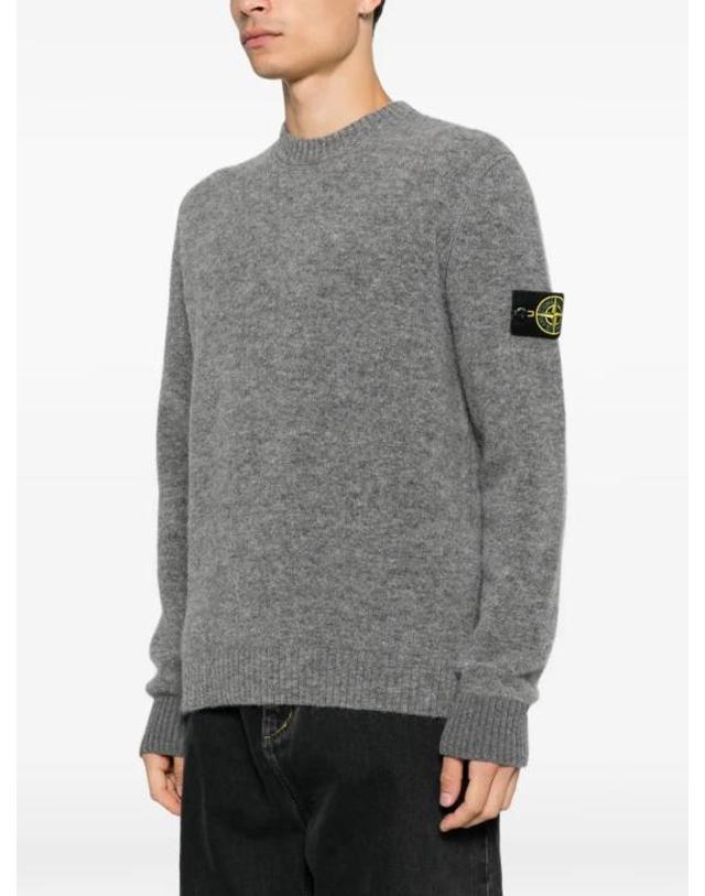 스톤아일랜드 [명품] 26FW 스톤 아일랜드 스웨터 L2S15 5100050 S0N22 V0M60 GREY MELANGE DOM 착용컷