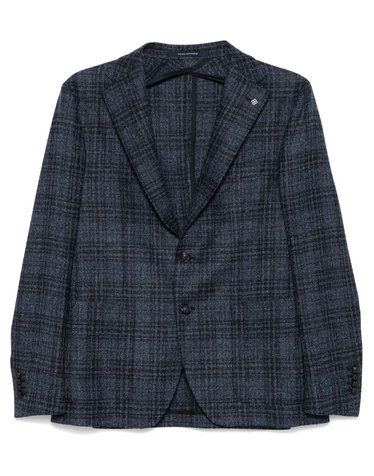 24FW 딸리아토레  남성 싱글 브레스트 체크 블레이저 1SMC22K440022 Blue BPG