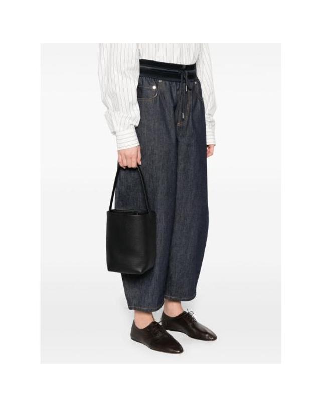 더 로우 [명품] 26FW 더로우 PARK 파크 N S 스몰 토트백 W1314 L129 BLK BLACK DOM 착용컷