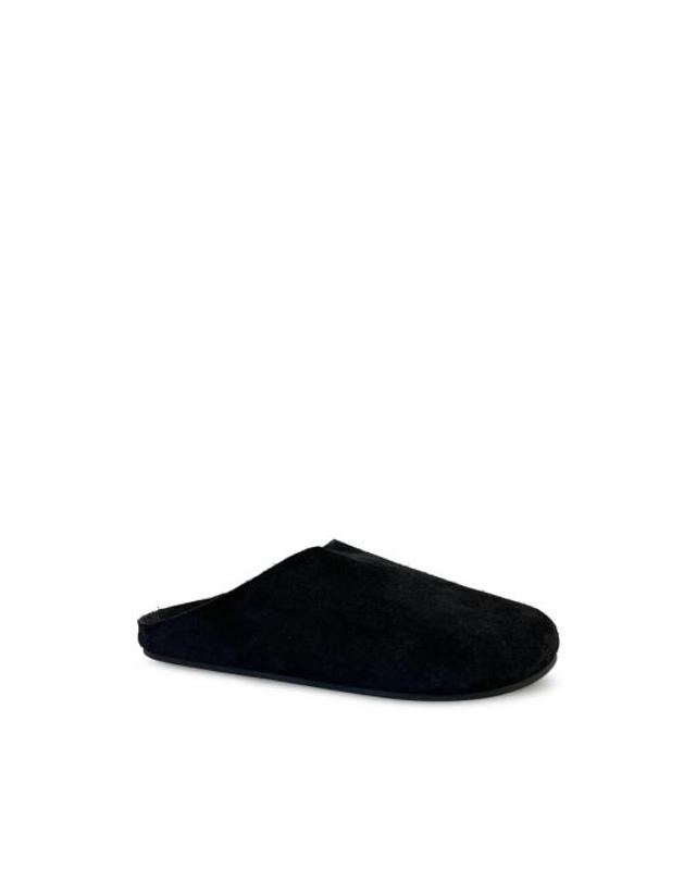 더 로우 [명품] 26FW 더로우 허드슨 슬라이드 스웨이드 F1705 L302 BLK BLACK DOM 착용컷