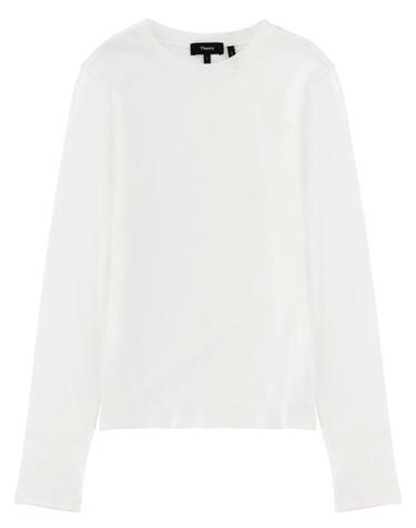 [명품] 26SS 띠어리 긴팔 티셔츠 L1024522 100 WHITE DOM