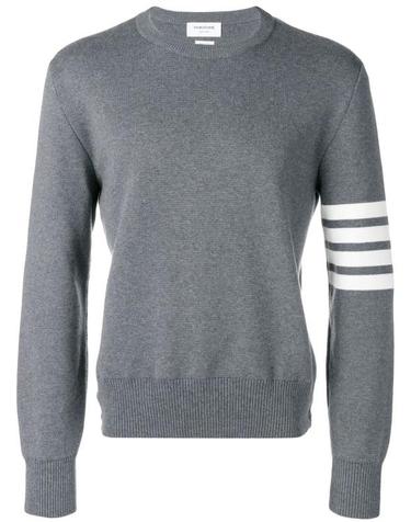 [명품] 26FW 톰브라운 코튼 크레이프 4바 풀오버 MKA202A 00219 035 MED GRAY DOM