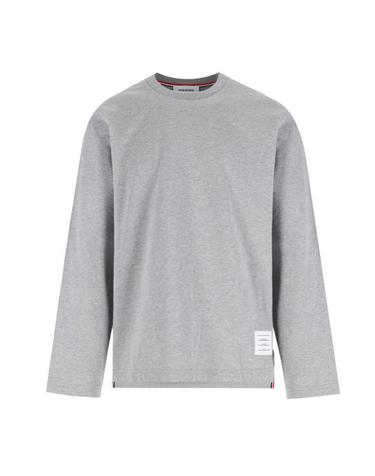 [명품] 26SS 톰브라운 오버사이즈 롱 슬리브 저지 티 MJS289A 00042 055 LIGHT GREY DOM