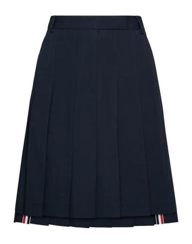 [명품] 26SS 톰브라운 코튼 수트 플리츠 스커트 FGCA40U F1063 415 NAVY DOM