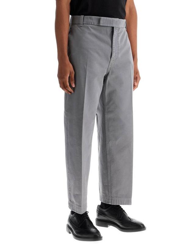톰브라운 [명품] 26SS 톰브라운 코튼 트윌 유틸리티 치노 팬츠 MTU335W F0576 035 MED GRAY DOM 착용컷