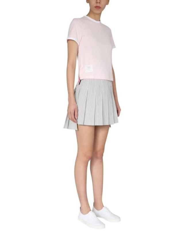 톰브라운 [명품] 톰브라운 반팔 티셔츠 FJS075A 00042 680 LIGHT PINK DOM 착용컷