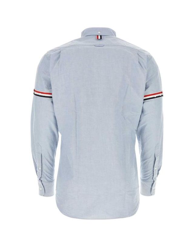 톰브라운 [명품] 26FW 톰브라운 옥스포드 암밴드 클래식 셔츠 MWL150E F0313 480 LIGHT BLUE DOM 착용컷