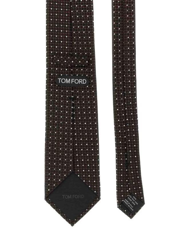 톰포드 [명품] 26FW 톰포드 넥타이 STE001 S0342 EAN DARK BROWN DOM 착용컷