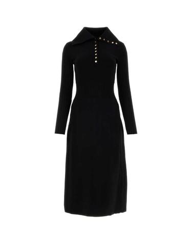 24SS 토리버치  여성 스트레치 비스코스 블렌드 미디 미디 원피스 87448 002 Black BPG