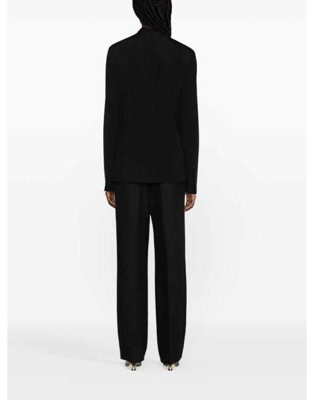 토템 25SS 토템 여성 버진 울 블렌드 블레이저 241WRZ1063FB0026 BLACK BPG 착용컷