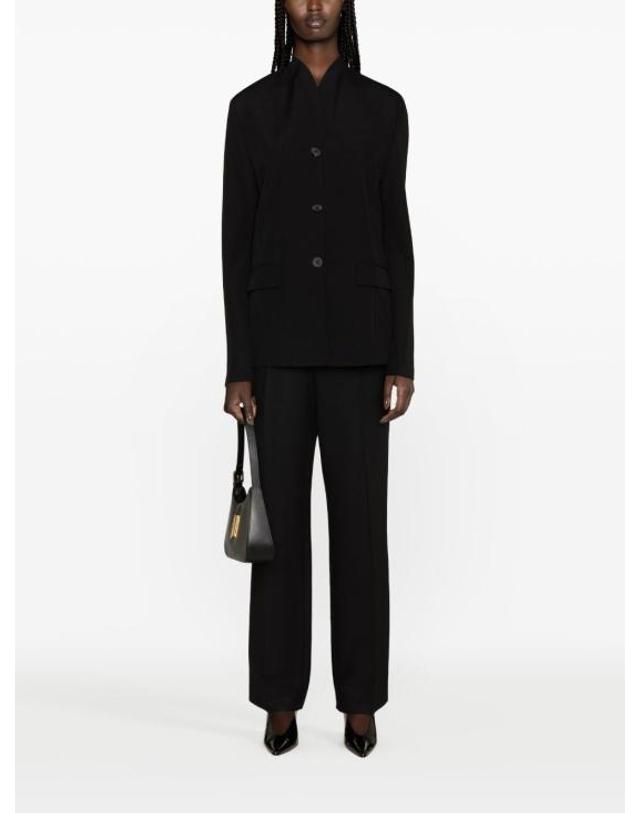 토템 25SS 토템 여성 버진 울 블렌드 블레이저 241WRZ1063FB0026 BLACK BPG 착용컷