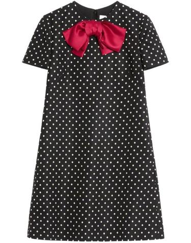 25SS 발렌티노 가라바니  여성 도트 미니 드레스 BVADL6 98SAFQ Black BPG