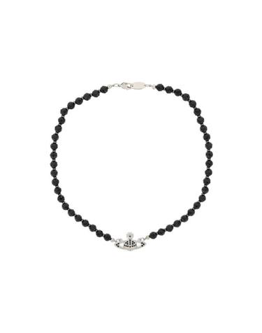 [명품] 26SS 비비안웨스트우드 주얼리 6303002F 02P178 CN PLATINUM RUTHENIUM BLACK AGATE GEMSTONE DOM