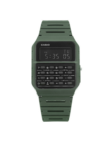 카시오 CA-53WF-3BDF (CA-53WF-3B) 데이터뱅크 디지털 스퀘어 빈티지 레트로 공용 우레탄시계