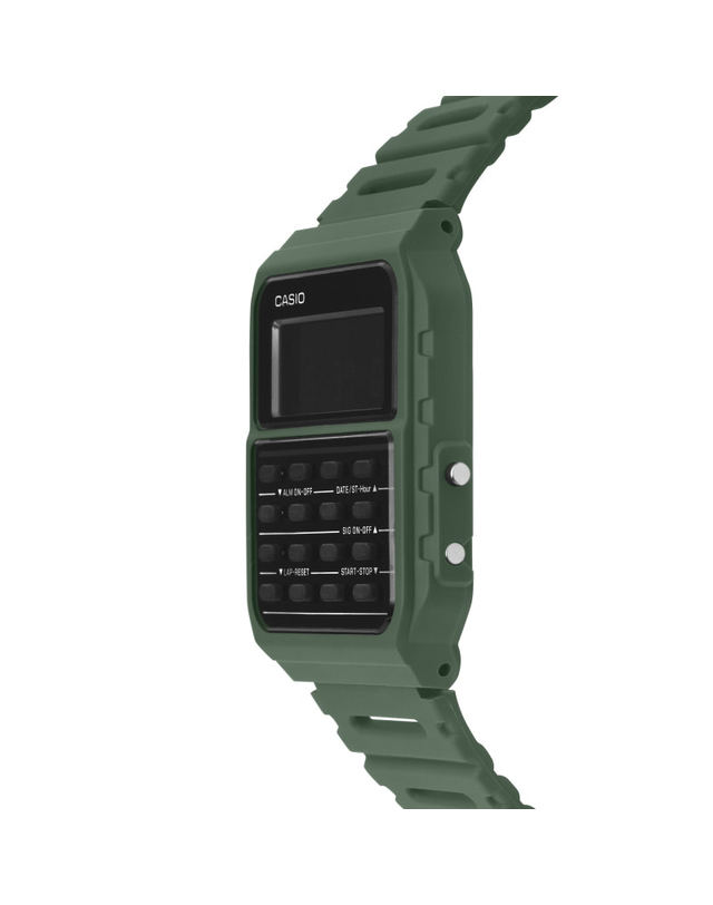 카시오 카시오 CA-53WF-3BDF (CA-53WF-3B) 데이터뱅크 디지털 스퀘어 빈티지 레트로 공용 우레탄시계 착용컷