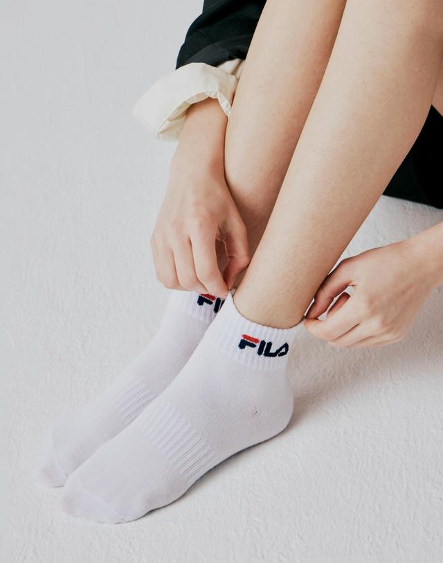 휠라 골프 휠라 솔리드 양말 5팩 BEST 모음전 착용컷