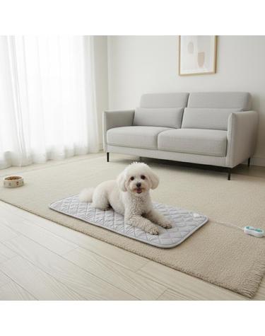 [캠핑덕] 강아지 반려동물 탄소 전기방석 전기매트 고양이 장판 쇼파 캠핑 대형