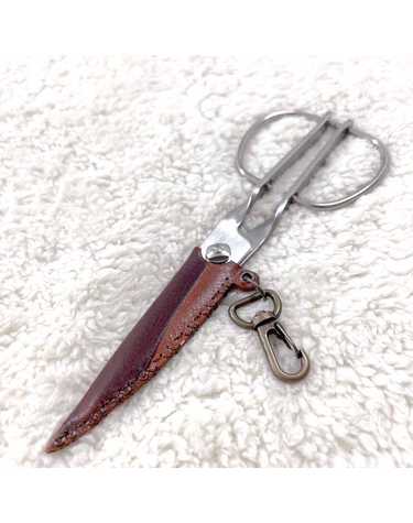 [캠핑덕] 가위 가죽 케이스 지브라 링 22cm