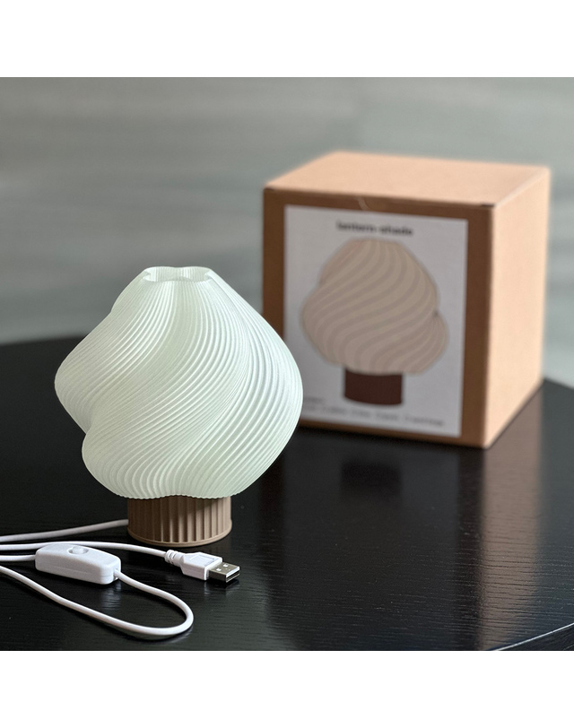 캠핑덕 [캠핑덕] 골제로 랜턴 쉐이드 소프트 USB 캠핑 랜턴 LED 조명 감성 무드등 착용컷