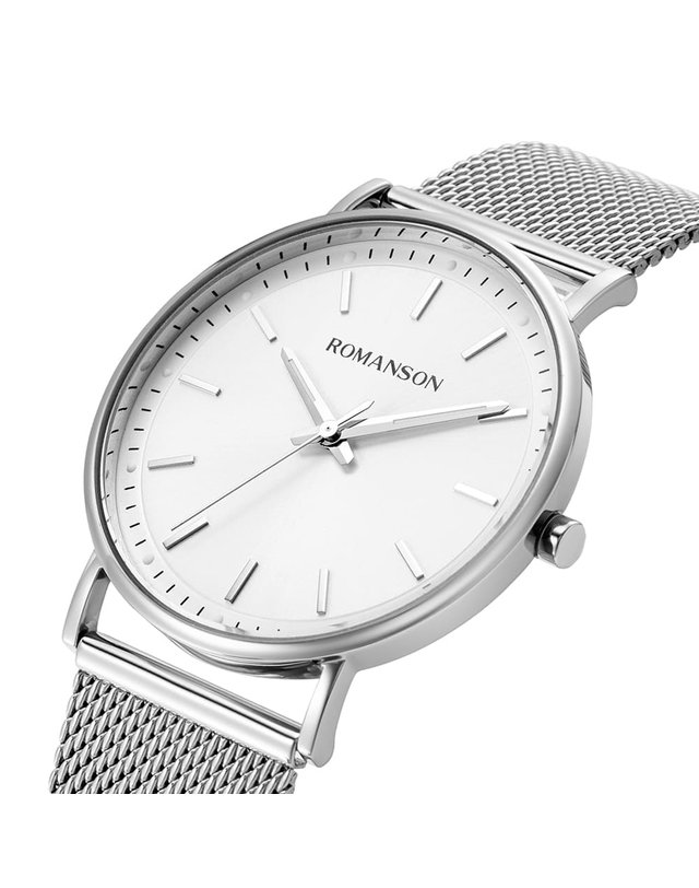 로만손 R 라운드슬림 37 시계 RWRMUL3BF016WHWH0_(Small Size) 착용컷