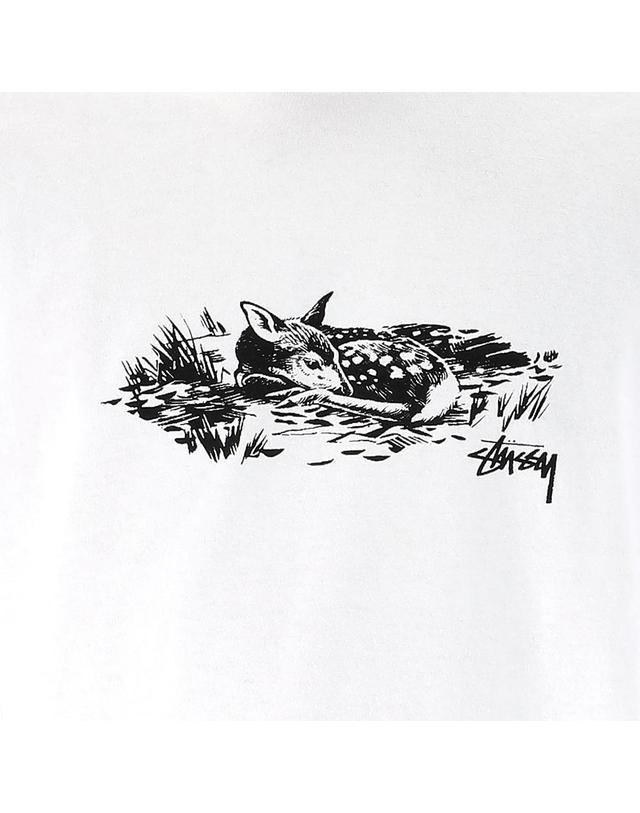 스투시 스투시 FAWN 폰 반팔 티셔츠 1905143 WHITE 착용컷