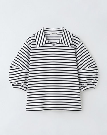 [앤클라인] 벌룬 소매 단가라 티셔츠 S6IM154