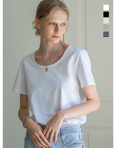 SITP5063 U-neck T-shirt_2PACK