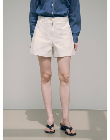 SIPT7067 chino short pants_White