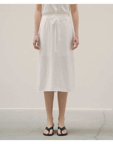 SIST9039 라운지 실키 스커트_White