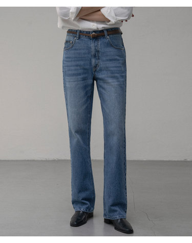 SIJN6077 딥블루 부츠컷 데님_Deep blue