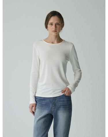 SITP5225 데코 스티치 컴포트 티셔츠_Ivory