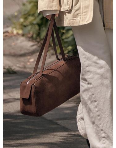 SIAC3086 Suede Keel Bag_Brown