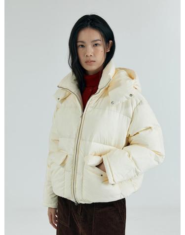 SIOT4161 덕다운 빅포켓 후드 패딩_Yellow