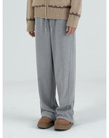 SIPT7175 아르코 코지 밴딩 팬츠_Melange gray