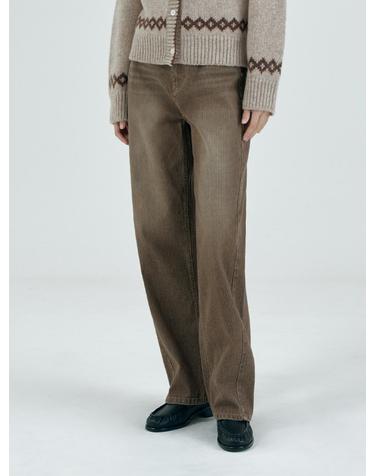 SIJN6102 빈티지 칼럼 코듀로이 데님_Brown