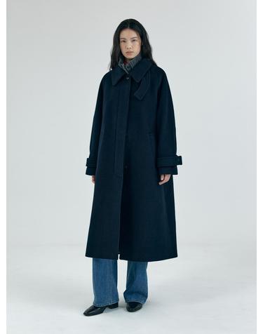 SIOT4128 캐시미어 블렌드 발마칸 코트_Navy