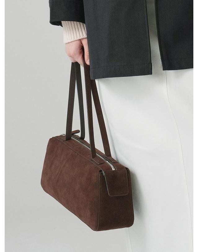시야쥬 SIAC3086 Suede Keel Bag_Brown 착용컷