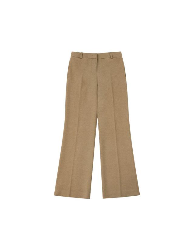 시야쥬 SIPT7181 실키 클린 부츠 컷 슬랙스_Camel beige 착용컷