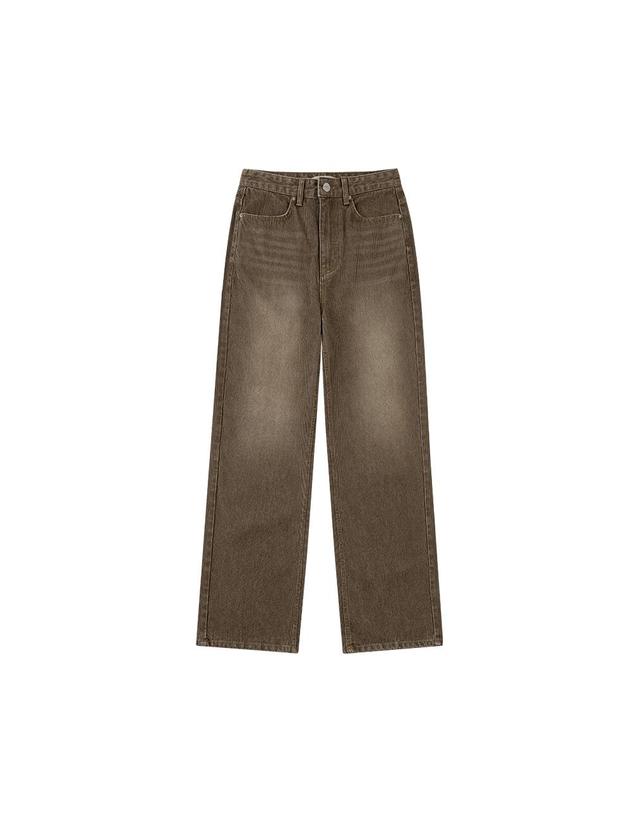 시야쥬 SIJN6102 빈티지 칼럼 코듀로이 데님_Brown 착용컷