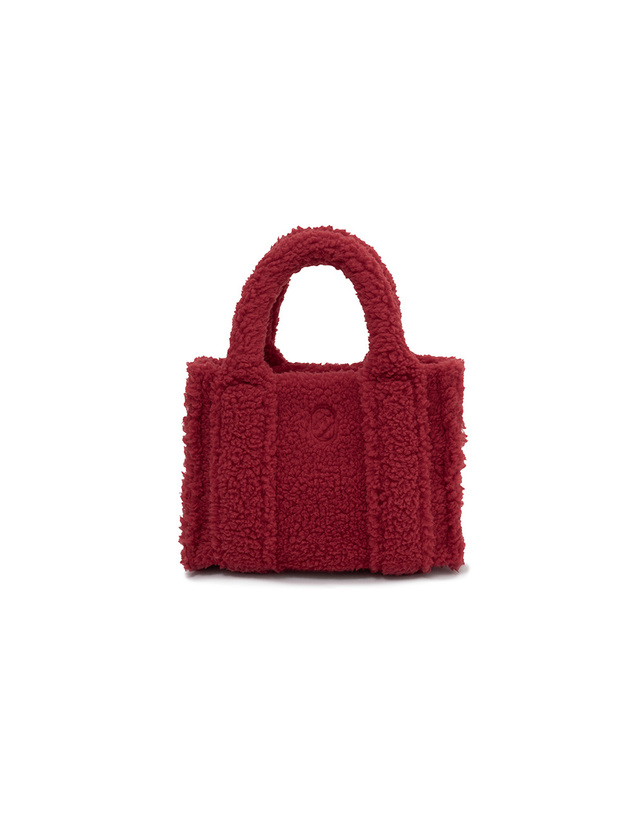 시야쥬 SIAC3015 shearing tote bag_Red 착용컷